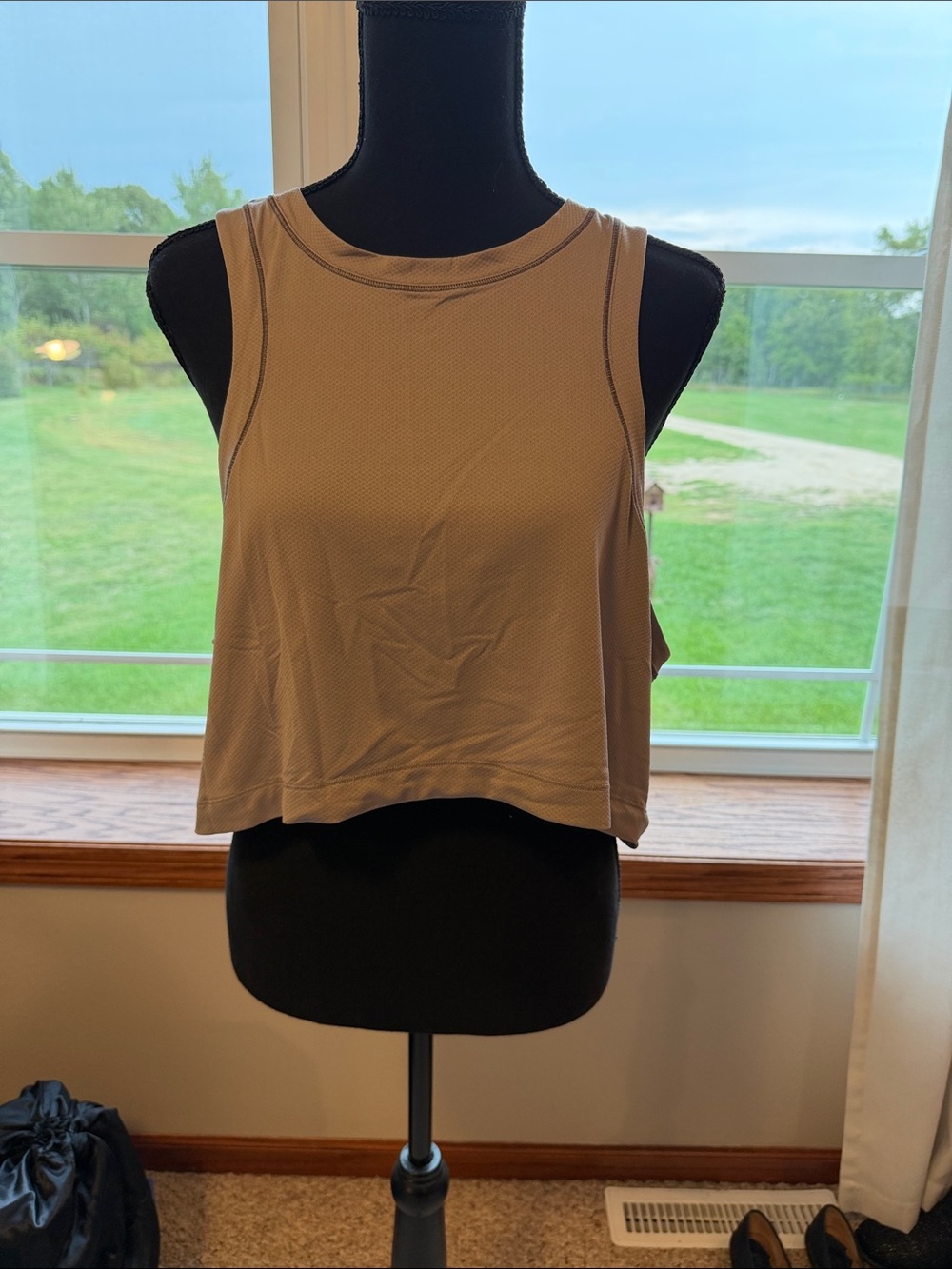 lululemon athletica purple/gray Sleeveless Crop Tank